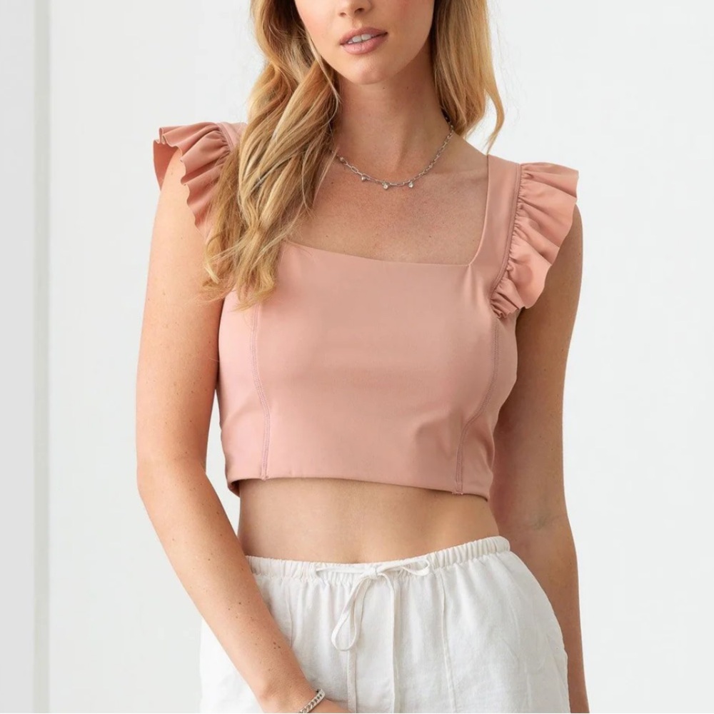 Pink crop top